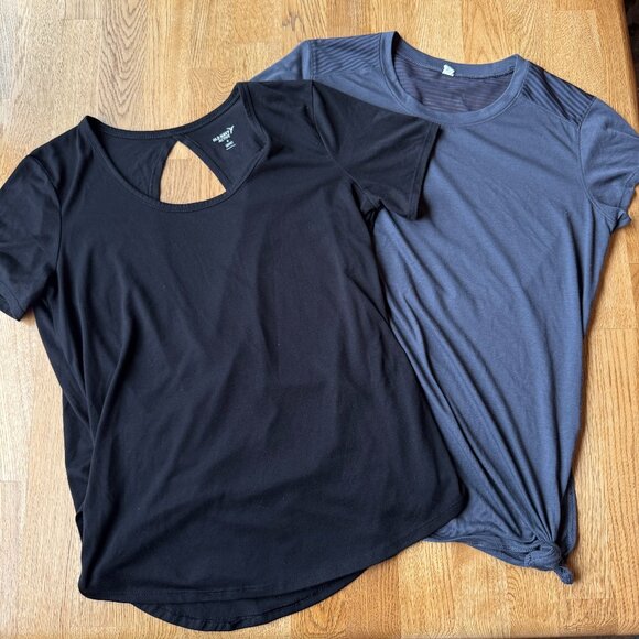 Old Navy Active Tops Bundle Gray Black Size Medium - Picture 1 of 14
